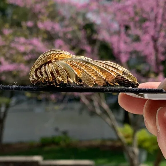 Vtg Monet Cascading Knotted Rope Brooch - Picture 4 of 9